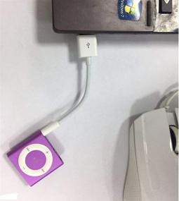 img 1 attached to 🔌 Кабель передачи данных USB высокого качества для зарядного устройства iPod Shuffle - (2 шт.) Кабель передачи данных для зарядки и синхронизации питания 3,5 мм Jack/Plug к USB - совместим с iPod Shuffle 3-го, 4-го, 5-го поколений /6/7 Gen MP3.