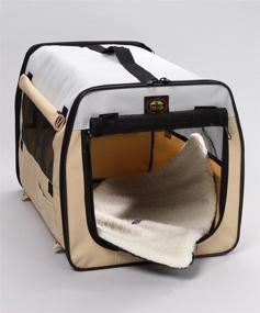 img 1 attached to Folding Zippered Lightweight Pet 🐾 Crate - Convenient and Easy to Fold