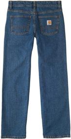 img 1 attached to Carhartt Boys Denim Pant Dark