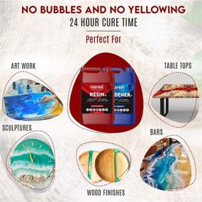 img 1 attached to Elevate Your Projects with MAMAR Epoxy Resin Plus Resistant: Unbeatable Durability and Quality