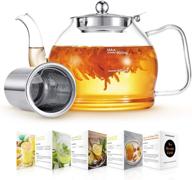 ☕ maxo ant 1200ml glass teapot логотип