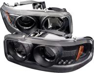 spyder auto pro-yd-cde00-hl-bk черный проекторный фары для 🚗 gmc sierra 1500/2500/3500, sierra denali, yukon, yukon denali, yukon xl логотип