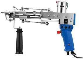 img 2 attached to 🔵 Кетсу-пистолет Kacsoo для создания петельного ковра: мощная электрическая машина для промышленной вышивки и петельной вязки (голубой петлевой ковёр)