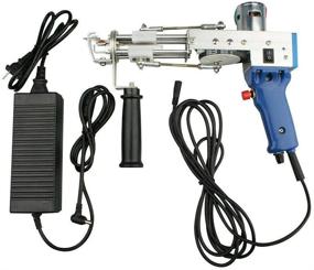img 1 attached to 🔵 Kacsoo Cut Pile Rug Tufting Gun: Powerful Electric Carpet Weaving Machine for Industrial Embroidery and Cut Pile Knitting (Blue Cut Pile)