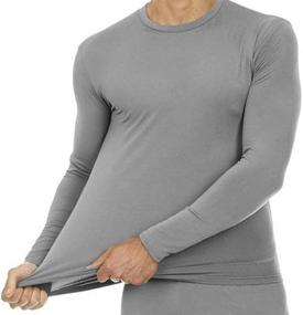 img 3 attached to 👕 Men's Ultra Soft Thermal Shirt - Compression Baselayer Crew Neck Top - Fleece Lined Long Sleeve Underwear (Size 9M)