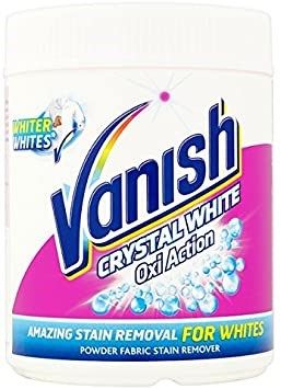 vanish oxiaction crystal white powder logo