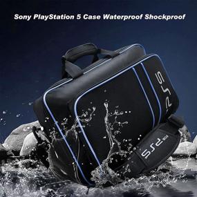 img 2 attached to 🎮 All-in-One Carrying Case for PS5: Ultimate Travel Bag, Storage, and Protection Solution for Console, Controllers, Games, and Accessories