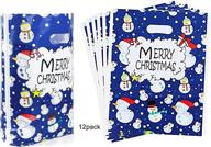 🎁 christmas gift bags with convenient plastic handles: festive and practical for the holiday season logo