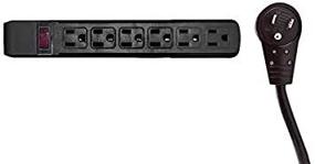 img 4 attached to Protector Rotating Horizontal Outlets Plastic Power Strips & Surge Protectors