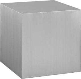 img 3 attached to 🔳 Stainless Steel Cube Side Table by Modway Cast: Contemporary, Modern Design