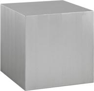 🔳 stainless steel cube side table by modway cast: contemporary, modern design logo