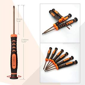 img 2 attached to 🔧 TECKMAN Precision Screwdriver Set - 6 Piece Phillips and Flathead Screwdrivers with Magnetic Tips and Non-Skid Handle for Eyeglasses, iPhone, Computer, Jewelry, Watch, Electronics and More