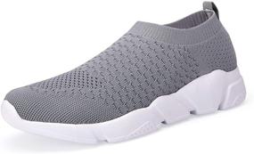 img 4 attached to 👟 Men's Lightweight Breathable Fashion Athletic Sneakers: Ultimate Running Shoes