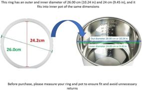 img 1 attached to 8 Quart Fagor LUX Multi-Cooker Electric Pressure Cooker GJS Gourmet Silicone Gasket - Not by Fagor