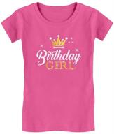 👸 princess birthday party girl's fitted t-shirt - girls' clothing logo