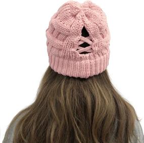 img 3 attached to Proboths Ponytail Beanie Stretch Winter