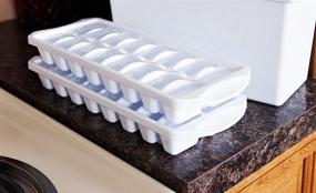 img 1 attached to 🧊 Rubbermaid Easy Release Ice Cube Tray, 2 Pack: Hassle-free Ice Making at its Best