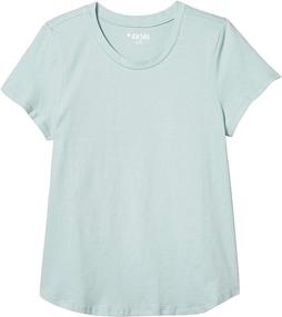 img 1 attached to 👚 4Kids Essential Sleeve T-Shirt for Little Girls - Clothing Tops, Tees, and Blouses