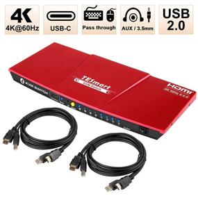 img 3 attached to TESmart USB-C + HDMI KVM Switch