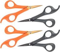 precision and comfort: kuoniiy micro tip scissors with 6 comfort grip titanium logo