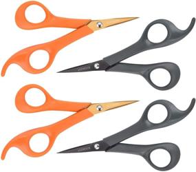 img 4 attached to Precision and Comfort: KUONIIY Micro Tip Scissors with 6 Comfort Grip Titanium