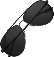 🕶️ luenx aviator sunglasses: trendy and polarized eyewear for women logo