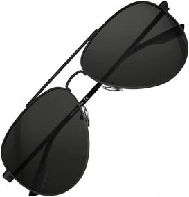 img 4 attached to 🕶️ LUENX Aviator Sunglasses: Trendy and Polarized Eyewear for Women