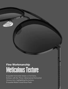 img 1 attached to 🕶️ LUENX Aviator Sunglasses: Trendy and Polarized Eyewear for Women