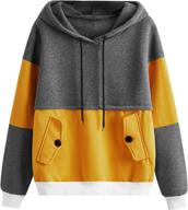 sweatyrocks womens colorblock pullover sweatshirt outdoor recreation for climbing logo