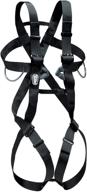 petzl full body harness adults black outdoor recreation logo