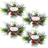 haomian christmas pinecone centerpiece decorations logo