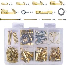 img 4 attached to 🖼️ Bligo 200 PCS Picture Hanging Kit - Hooks, Nails, Hangers, and More for Painting and Poster Frames