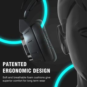 img 1 attached to 🎮 Immersive Gaming Experience with VOKYO Ultralight Gaming Headset: 7.1 Surround Sound, Noise Cancelling Mic, LED Soft Memory Earmuffs - Works for Xbox, PS4, PS5 Controller, PC, Laptop