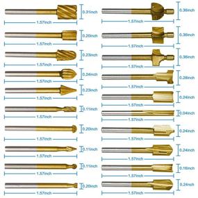 img 3 attached to 🔧 Carbide Engraving Woodworking Sculpting Drilling Toolset