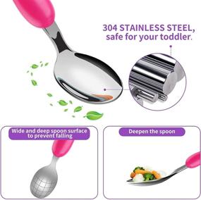 img 3 attached to Lehoo Castle Stainless Steel Kids' Flatware Set - Utensils for Home, Silverware for Kids - Store Listing in Kids' Home Essentials