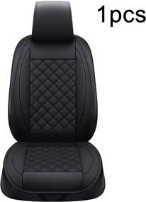 img 4 attached to 🚗 Thomakoo Car Seat Covers - Easy to Install Front Seat Covers for Cars - Universal Protector in Black - Premium Automotive Accessories