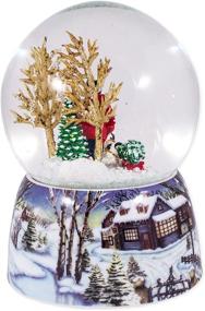 img 1 attached to 🎄 Enchanting Roman Merry Xmas Snowy Woodland Snow Globe Glitterdome - With O Xmas Tree Melody!