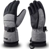 rivmount winter waterproof thinsulate weather men's gloves & mittens with enhanced seo logo