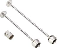 🔒 acs bmx pitlock p030000 fw+rw skewers 2-pack (set 03), silver - secure your bmx bike wheels with acs skewers logo