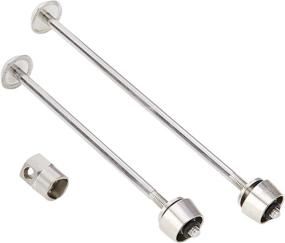 img 3 attached to 🔒 ACS BMX Pitlock P030000 Fw+Rw Skewers 2-Pack (Set 03), Silver - Secure Your BMX Bike Wheels with ACS Skewers