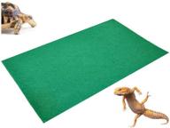 🐍 premium reptile carpet large mat: ideal substrate liner for terrariums - lizards, snakes, bearded dragons, geckos, chameleons, turtles, and iguanas logo