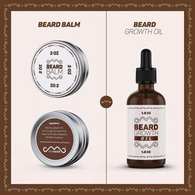 img 1 attached to Safenorth Beard Growth Kit: Derma Roller for Beard, Beard Growth Oil, and Unscented Beard 🧔 Balm - Stainless Steel Razor Included - Essential Accessories for Effective Beard Care - Ideal for Men