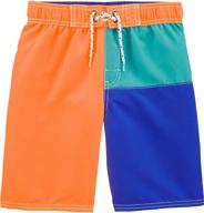 🩳 stylish and vibrant kosh boys swim trunks in orange - ideal swimwear for boys logo