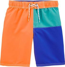 img 2 attached to 🩳 Stylish and Vibrant Kosh Boys Swim Trunks in Orange - Ideal Swimwear for Boys