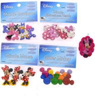 shop the dress it up disney minnie mouse button embellishment assortment - 4 pack with bonus minnie mouse pendant logo