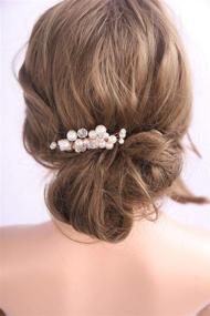 img 3 attached to Deniferymakeup Wedding Headpiece Accessory Rhinestone