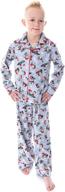 👕 peanuts boys' snoopy and charlie brown holiday pajama set - woven button-up coat and pants for kids logo