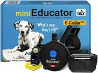 educator et-300 / et-302 black: advanced ecollar dog training collar with remote control - 1/2 mile range, waterproof, rechargeable - 100 training stimulation levels, vibration & tone - with petstek clicker logo