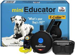 img 4 attached to Educator ET-300 / ET-302 Black: Advanced Ecollar Dog Training Collar with Remote Control - 1/2 Mile Range, Waterproof, Rechargeable - 100 Training Stimulation Levels, Vibration & Tone - With PetsTEK Clicker