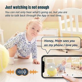 img 3 attached to 📷 Enhanced Wireless Security Camera with 1080P Pan/Tilt/Zoom: Perfect Nanny Cam for Home, Pet, Baby, and Elderly Monitoring, Featuring 24/7 Live Video, Night Vision, 2-Way Audio, Motion Detection, and Cloud/SD Card Storage